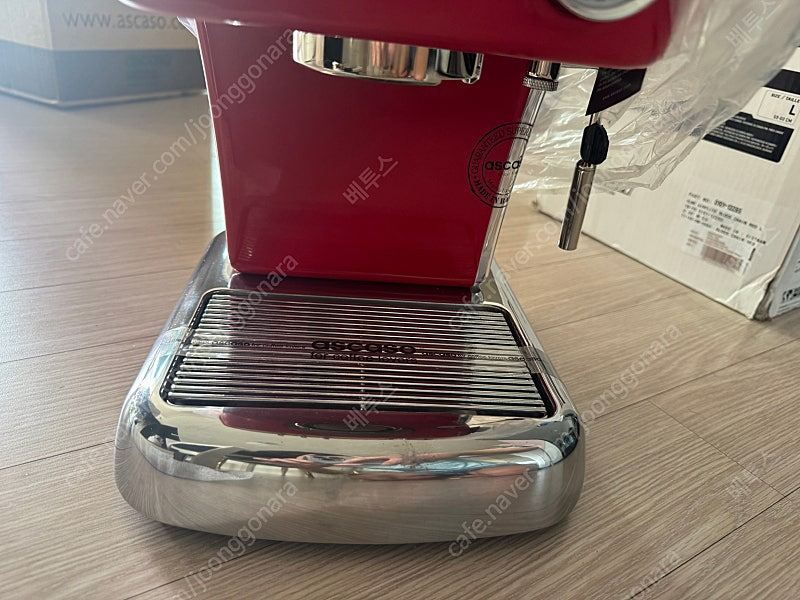 아스카소 드림 커피머신 레드 (미사용)--5
