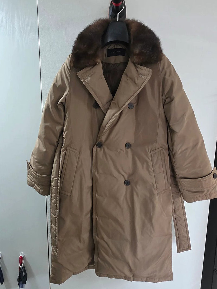 타하리 밍크 퍼 구스 다운 트렌치 코트 / (한섬 마인 타임 SJSJ 버버리)--1