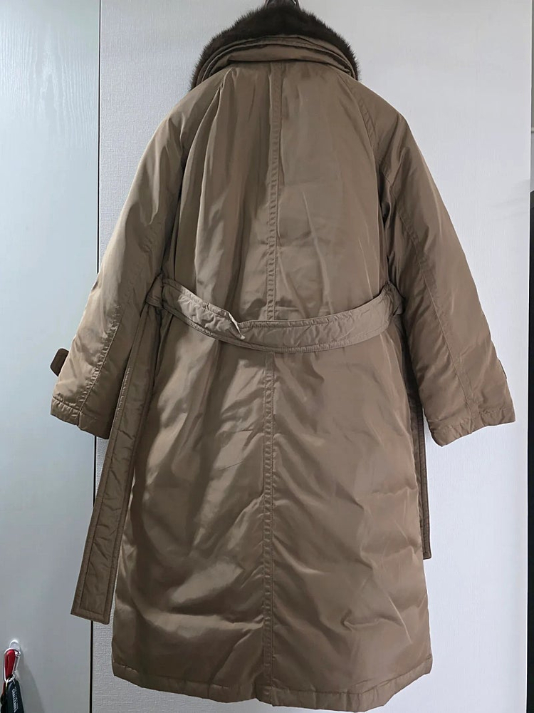 타하리 밍크 퍼 구스 다운 트렌치 코트 / (한섬 마인 타임 SJSJ 버버리)--6