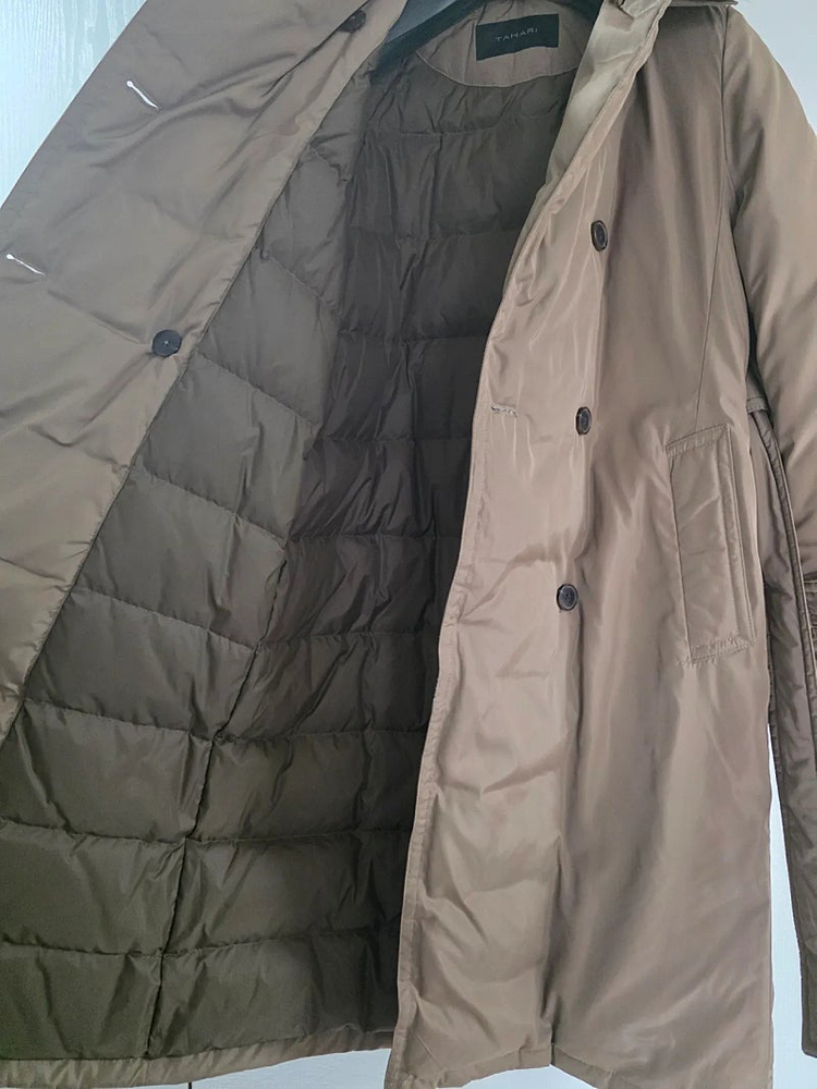 타하리 밍크 퍼 구스 다운 트렌치 코트 / (한섬 마인 타임 SJSJ 버버리)--7