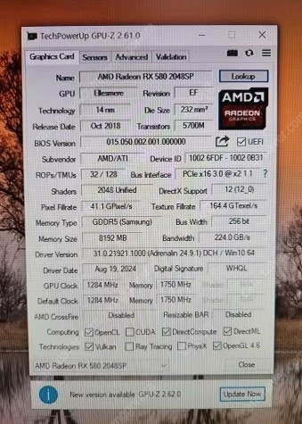 그래픽카드 Soyo amd 라데온 rx580 팝니다--0