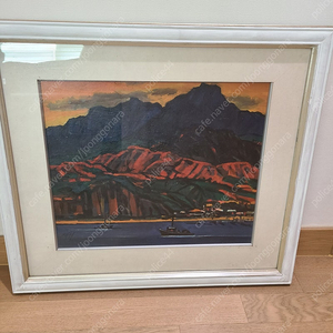 최재섭 작가 유화 그림 작품 팝니다.45.5X37.9cm 1986년작