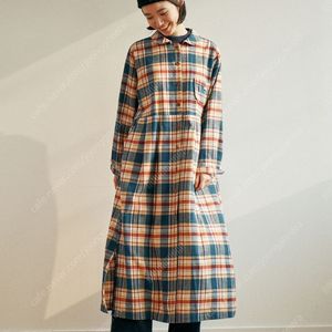 (무료배송)치키타 체크 셔츠 원피스 1사이즈