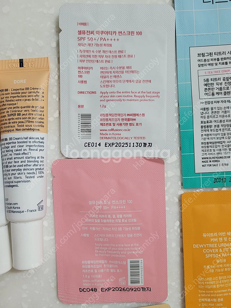 [새제품,미개봉]에르보리앙 bb+슈퍼bb+샘플증정--4