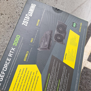 (박스만) 그래픽카드 박스 RTX3060 ZOTAC 조택