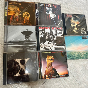 helloween bon jovi X JAPAN scorpions crash oasis 음반CD