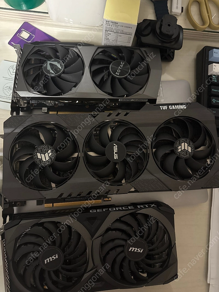 Rtx3060 12gb 3개 70만원 판매 이미지