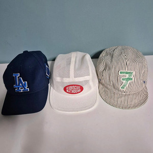 남아 캡모자 3개(아이스비스킷, 데님인더박스,MLB) 54사이즈