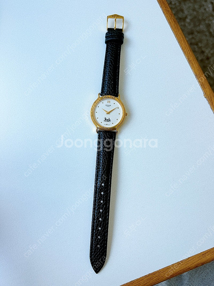 CELINE PARIS 빈티지 마차 로고 여성 시계 (...--2