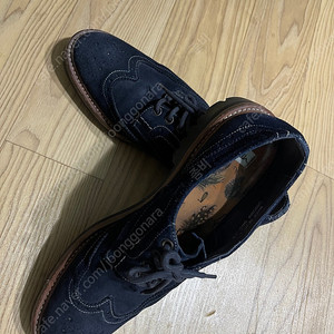 폴스미스 메인라인 dip dyed 누벅 윙팁 브로그 uk7.5(275-280)