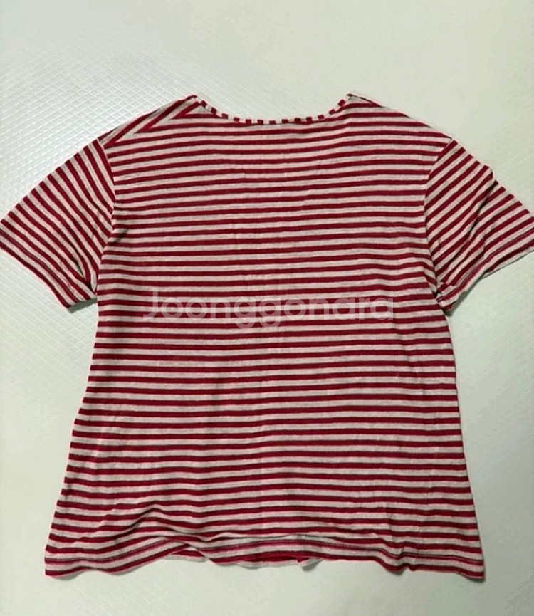 생로랑린넨반팔티--5