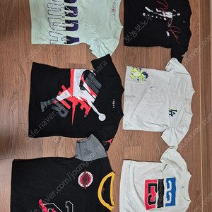 조던 나이키키즈 110~120사이즈 티셔츠6장,바지5장