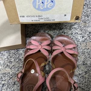 페페슈즈 꽃샌들 핑크 28판매합니다