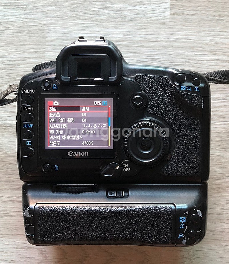정품 케논 5D 세로그립 75-300렌즈--3