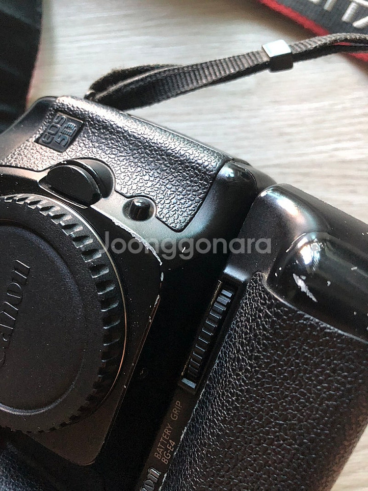 정품 케논 5D 세로그립 75-300렌즈--9