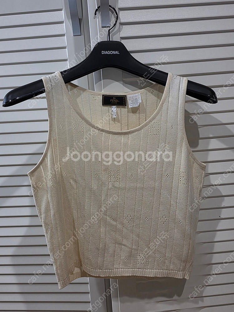 펜디 Fendi 포인텔 니트 슬리브리스--0