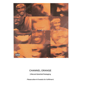프랭크오션 CHANNEL ORANGE LP 미개봉 판매