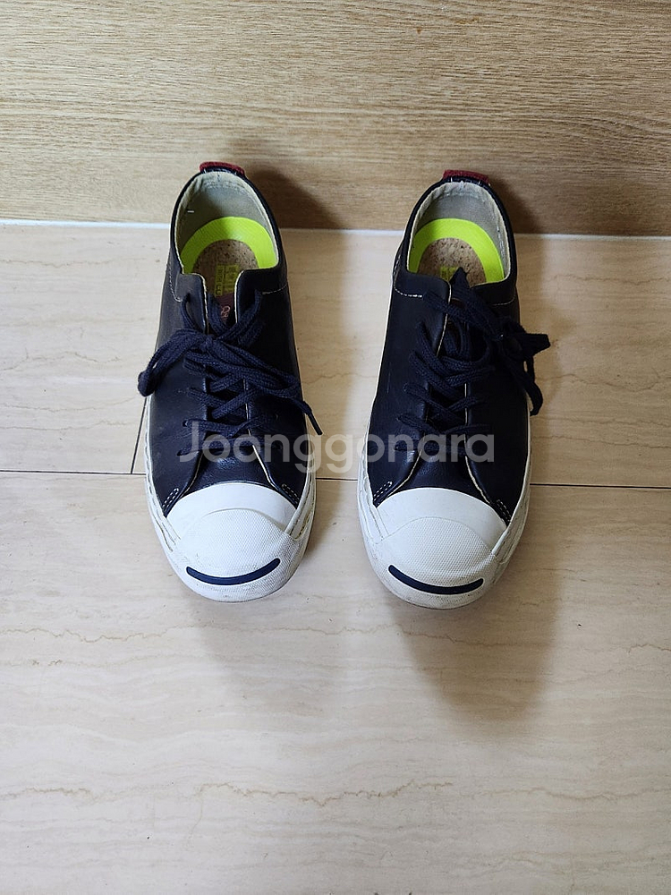 정품 컨버스 CONVERSE 잭퍼셀 블랙레더 스니커즈/...--0