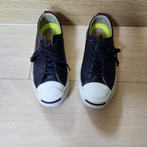 정품 컨버스 CONVERSE 잭퍼셀 블랙레더 스니커즈/택포