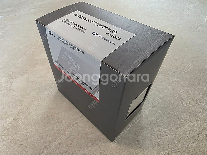 AMD 라이젠7 6세대 9800X3D 미개봉 정품--2