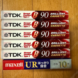 TDK B90 카세트 테이프 판매합니다