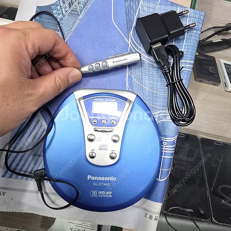파나소닉 휴대용 CDP SL-CT440 판매합니다 파란...--1