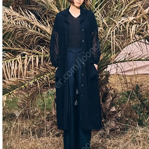 지스튜디오 린넨혼방 롱 가디건 드레스 가디건
