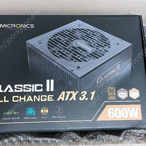 (미개봉 새제품) 파워- 마이크로닉스 Classic II 풀체인지 600W 80PLUS브론즈