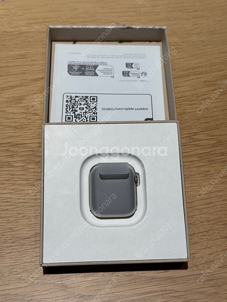 애플워치6 스테인리스 골드 셀룰러 40mm 리퍼 미사용...--0