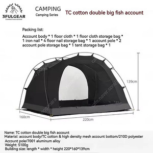 3FULGEAR TC 면 더블 빅 피쉬 텐트