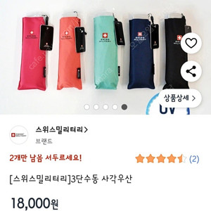 스위스밀리터리 초경량 미니 우산