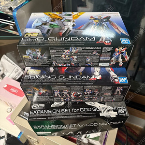 rg 갓 건담 샤이닝 건담 것건담 확장셋트 일괄 팔아요
