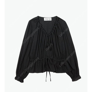 [새상품] SSEMI 쎄미 쓰리 리본 블라우스 블랙 / THREE RIBBON BLOUSE