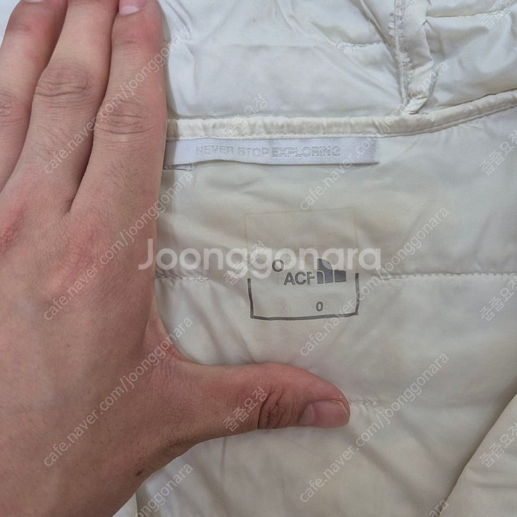 노스페이스 후드 다운 경량패딩 자켓--5