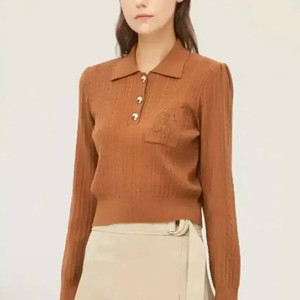 SISLEY 시슬리 22 케이블 자수 니트 free