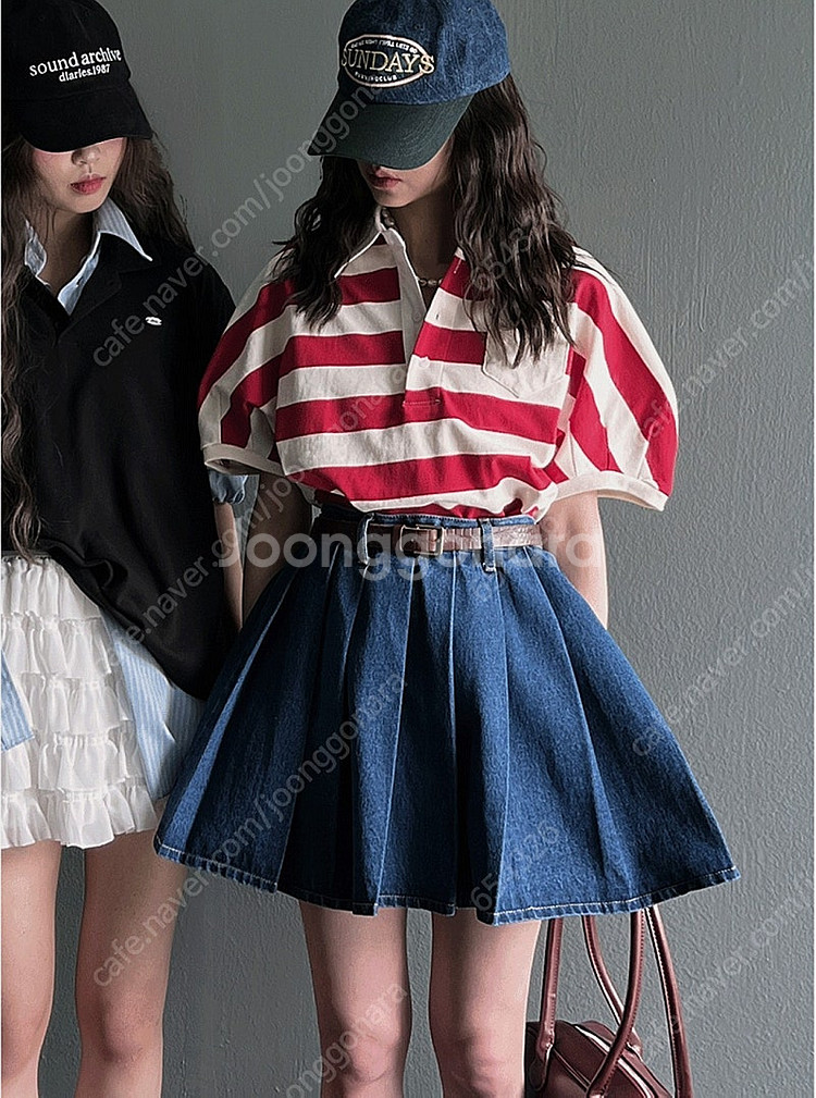 [새 제품]마르키즈 카라배색 가로 스트라이프 PK 반팔...--2