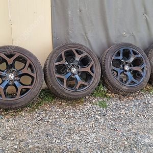 20인치 BMW E71 X6 순정 축구공 블랙 휠타이어 한대분 120만원