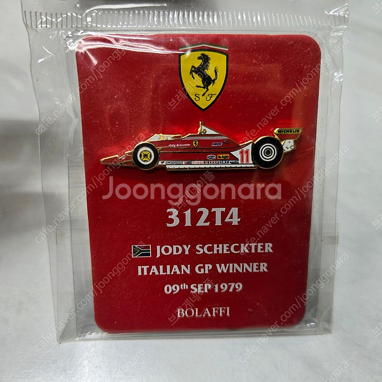 1979 페라리 312T4 F1 카 뱃지--0