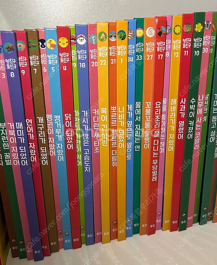 웅진 땅친구 물친구 개정판 /택포75,000--1