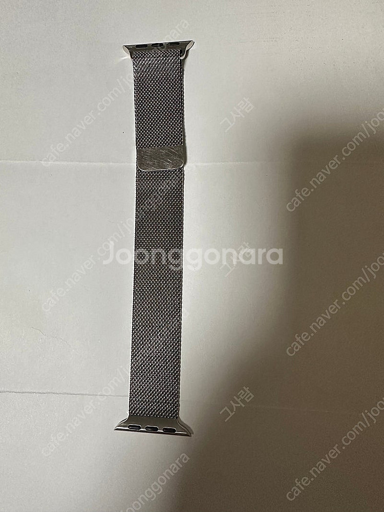 애플 정품 애플워치 스트랩 실버 밀레니즈루프 40mm--3