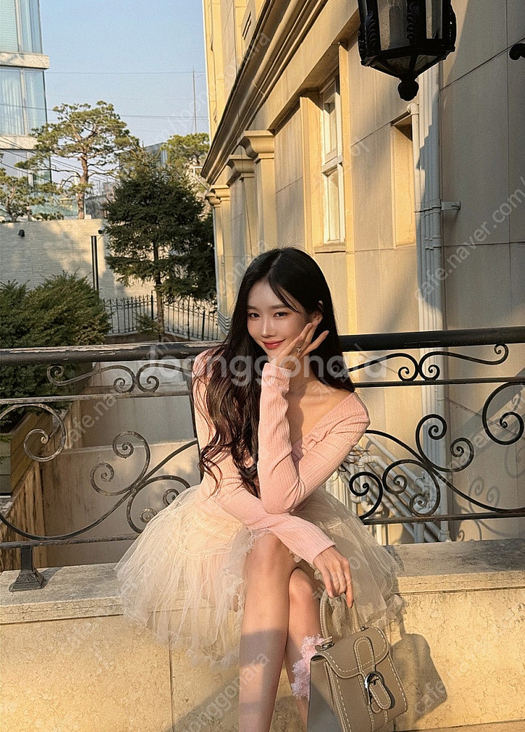 이부베 더요니아 샤스커트 숏 베이지 새상품--1