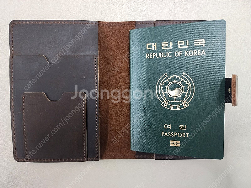 (새상품) 소가죽 여권 카드 지갑 케이스 홀더--4