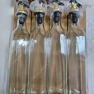 오일병 사각 유리 오일 병 4개 500ml 새제품