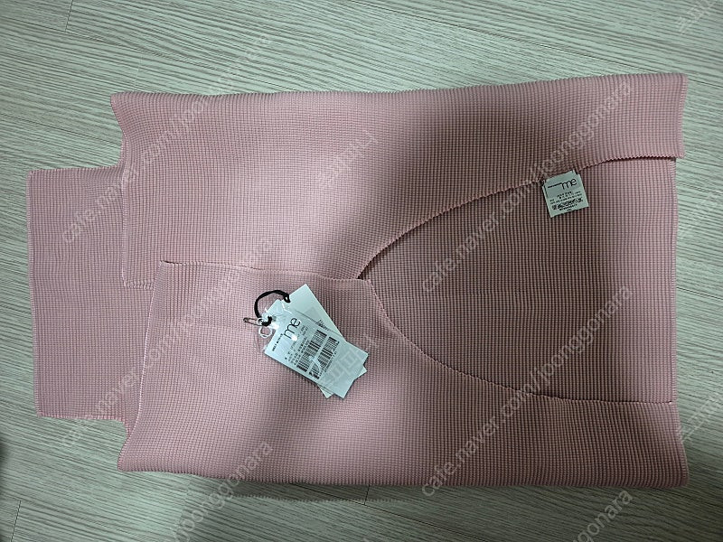 미 이세이미야케 반목 스트레치 파우더핑크, 플리츠플리즈 팜 볼레로 다크그린 묶음--1