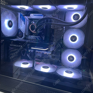 [부울경 직거래] 14600KF 4060ti 32기가 수냉 SSD 2TB 2개 풀박스 컴퓨터 본체 팝니다.