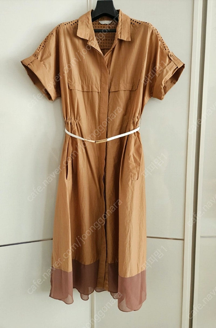 새상품급) 잇미샤 바스락 아노락 자수 롱 원피스 판매합니다 이미지