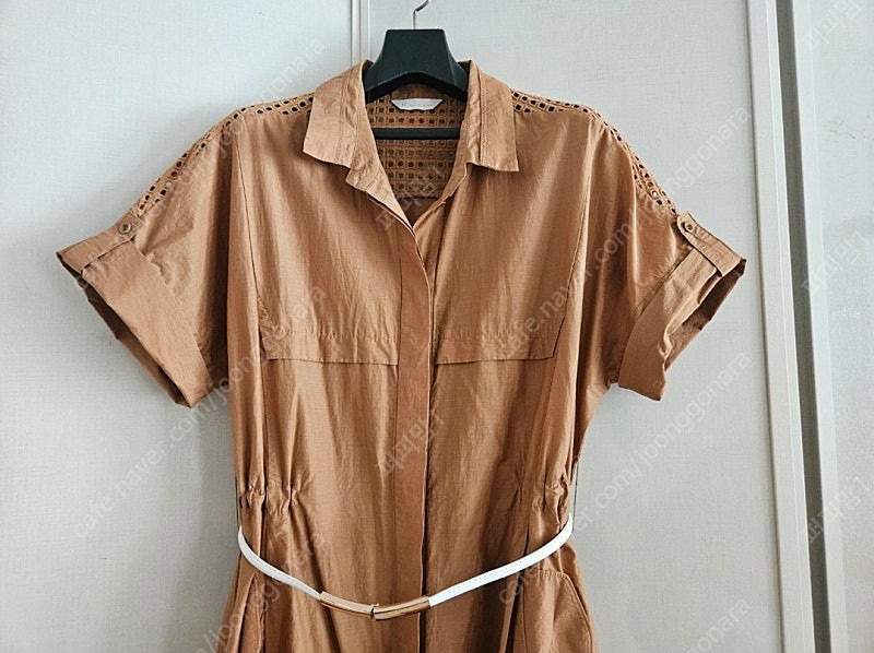 새상품급) 잇미샤 바스락 아노락 자수 롱 원피스 판매합니다 이미지