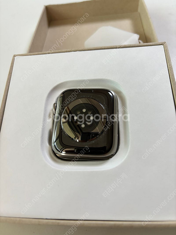 애플워치6 티타늄 실버 44mm 새제퓸--3