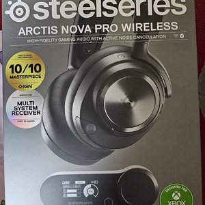 [미개봉 새제품] 스틸시리즈 ARCTIS NOVA PRO X 무선 게임 헤드셋 색상 블랙