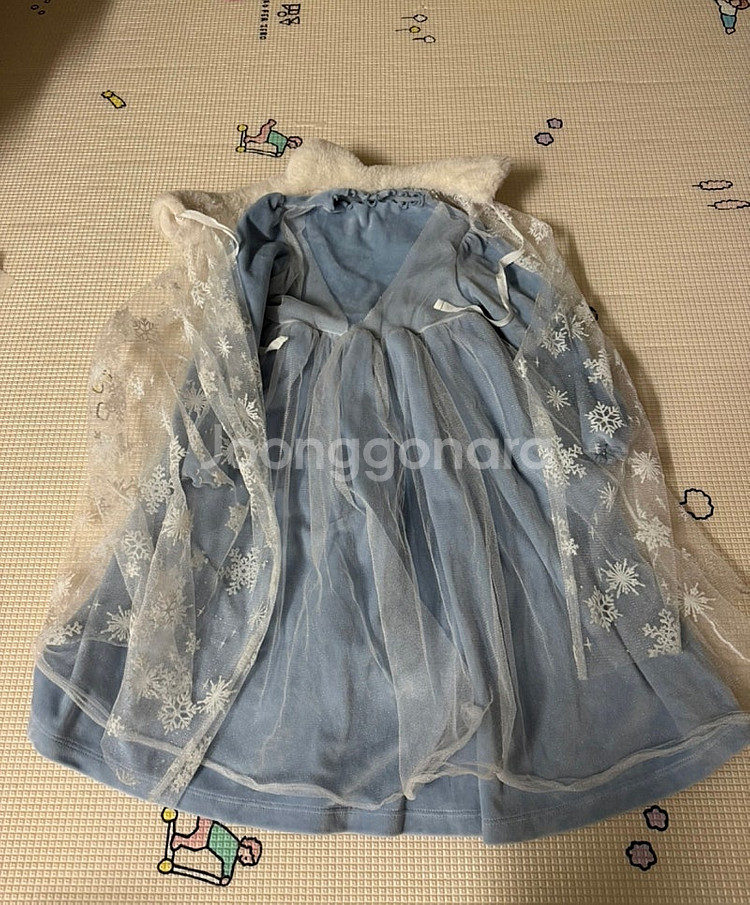엘사드레스+망또(m) 90-100cm 여아 공주드레스--2